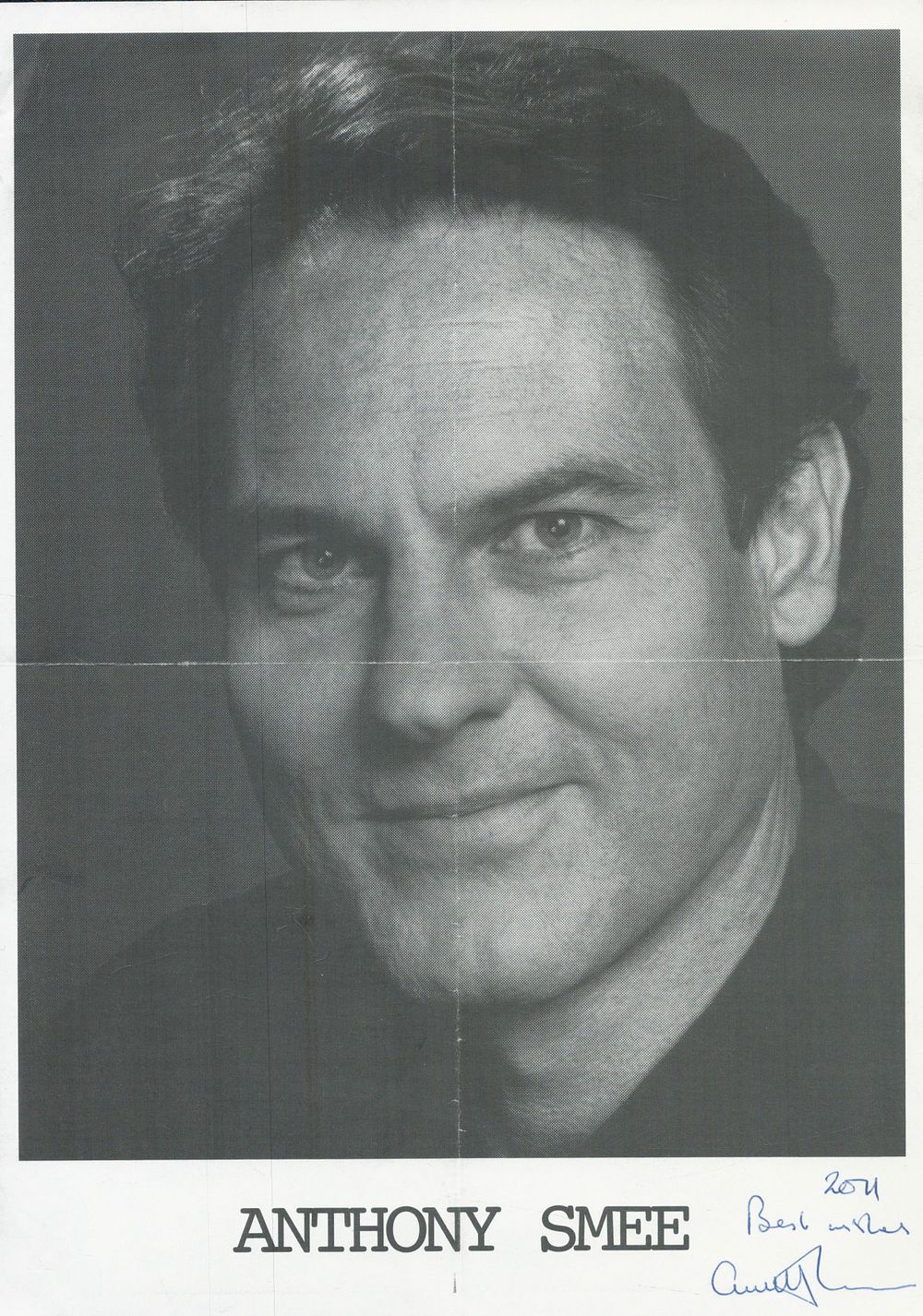 Lot 547: Anthony Smee signed 12x8 inch black and white...