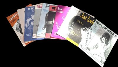 Music score sheet 10 in collection includes. AT Last Love, Two Little Boys, Just Loving You 