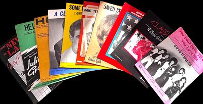 Music score sheet 10 in collection includes. Honey, A Clown Am I, Don`t Tell Me Your Troubles 