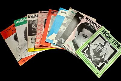 Music score sheet 10 in collection includes. I`ve Been A Bad-Bad Boy, Thinking Ain`t For Me 