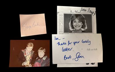 DR Who signed collection. Jean Marsh, Patrick Ryecart, Sam Marks and 1 other. 4 in collection. 