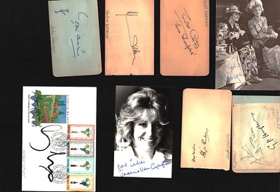 Entertainment signature collection. Violet Carson, Marlene Dietrich, Leslie Charteris, Fred 