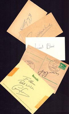 Entertainment signed album page collection, may yield good value. 5 in collection includes 