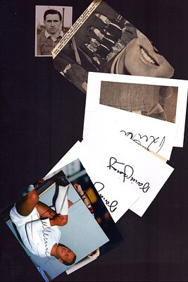 Sport autograph collection. George Eastham, Trevor Smith, Martin Peters and more. 10 in 