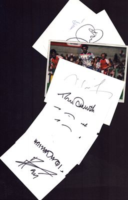 Sport autograph collection. Trevor Francis, Danny Mills, Trevor Booking and more. 10 in 