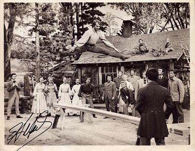 Seven Brides for Seven Brothers 10x8 inch black and white movie photo signed by Howard Keel. 
