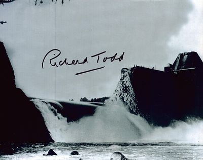 Richard Todd, actor who played Guy Gibson in the classic war movie The Dambusters. 10x8 inch 