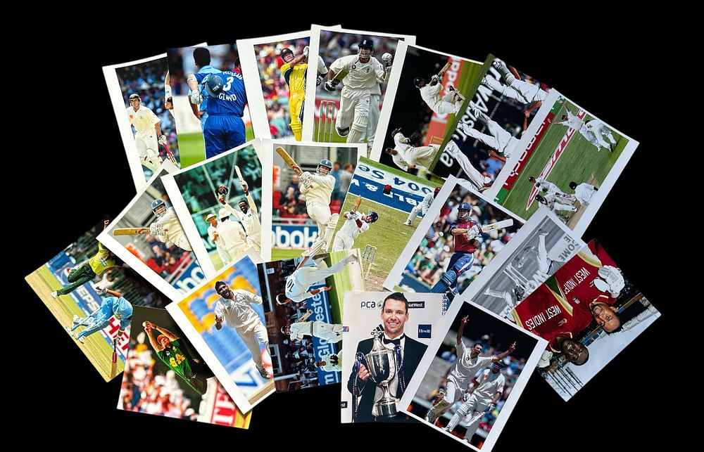 Lot 186: Cricket unsigned photos 20 in collection. Good condition....