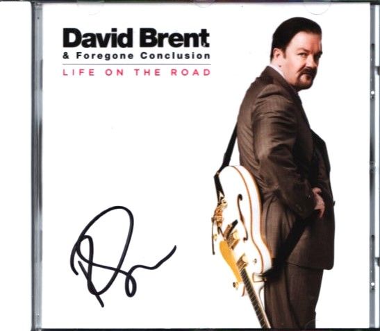 Lot 188: David Brent signed CD case David Brent and...