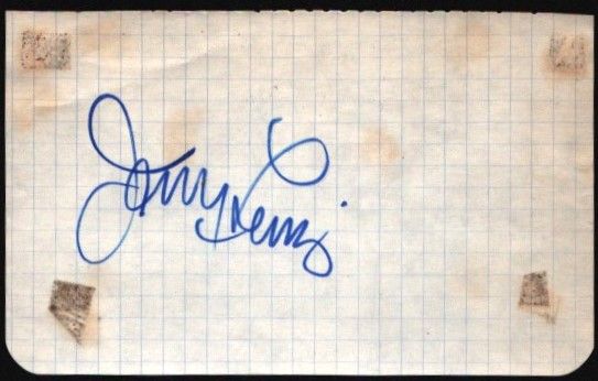 Lot 195: Jerry Lewis signature piece with black and white...