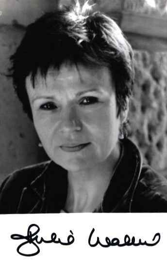 Lot 197: Julie Walters signed 6x4 inch black and white...