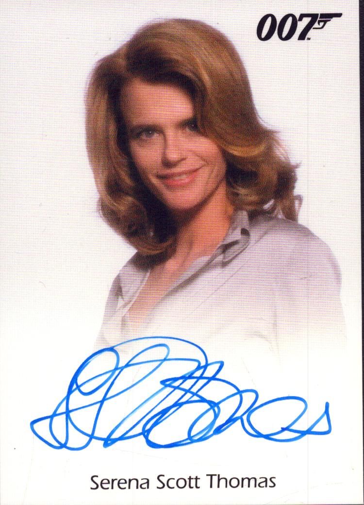 Lot 259: Serena Scott Thomas signed 3x2inch The World is...