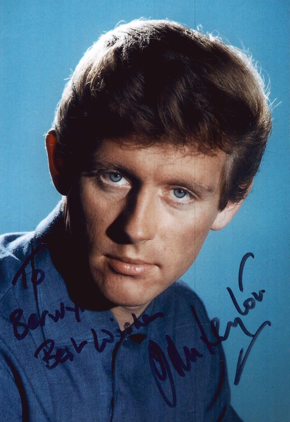 Lot 260: John Leyton signed 6x4inch colour photo. Dedicated. Good...