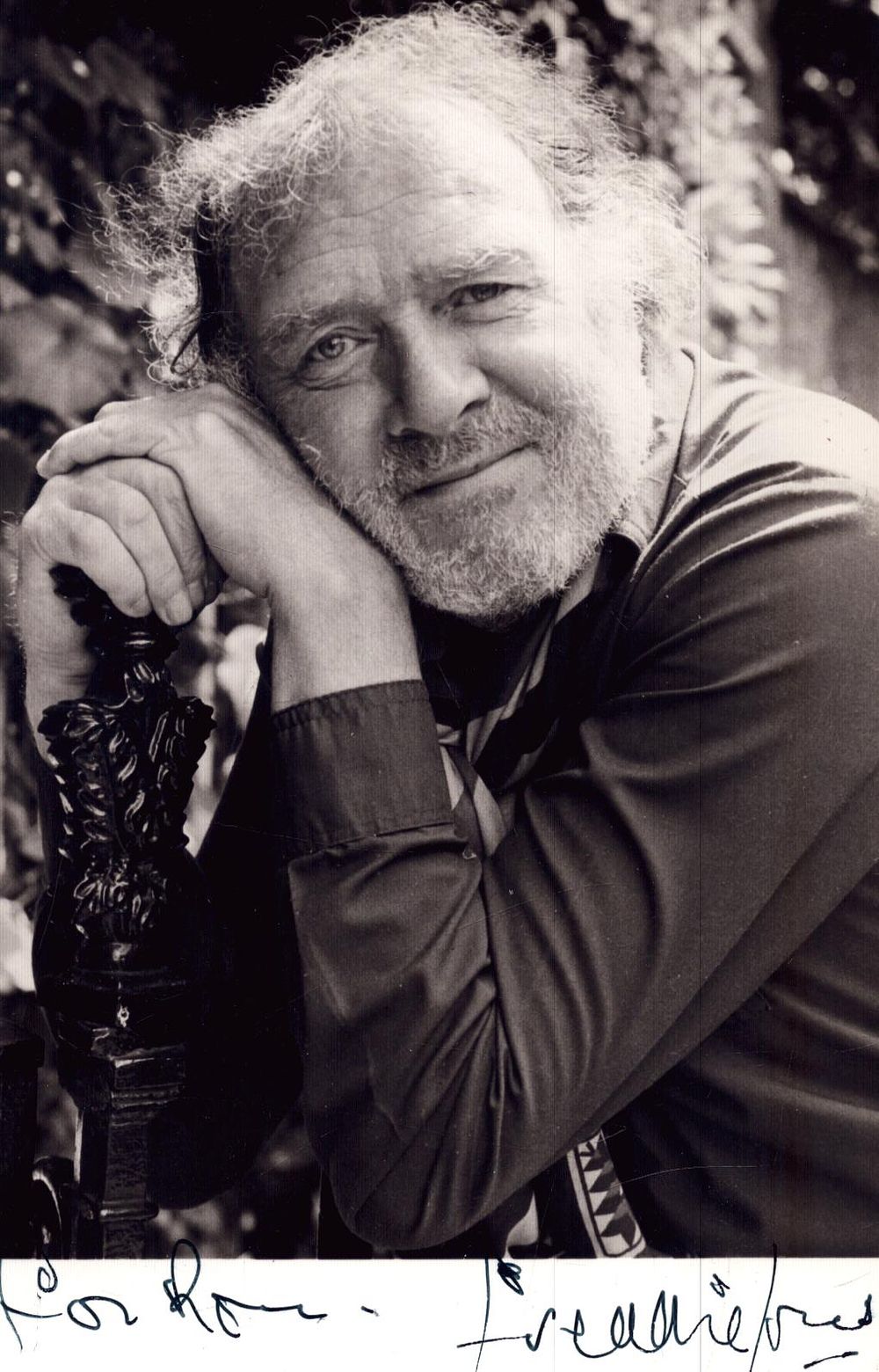 Lot 265: Freddie Jones signed 6x4inch black and white photo....