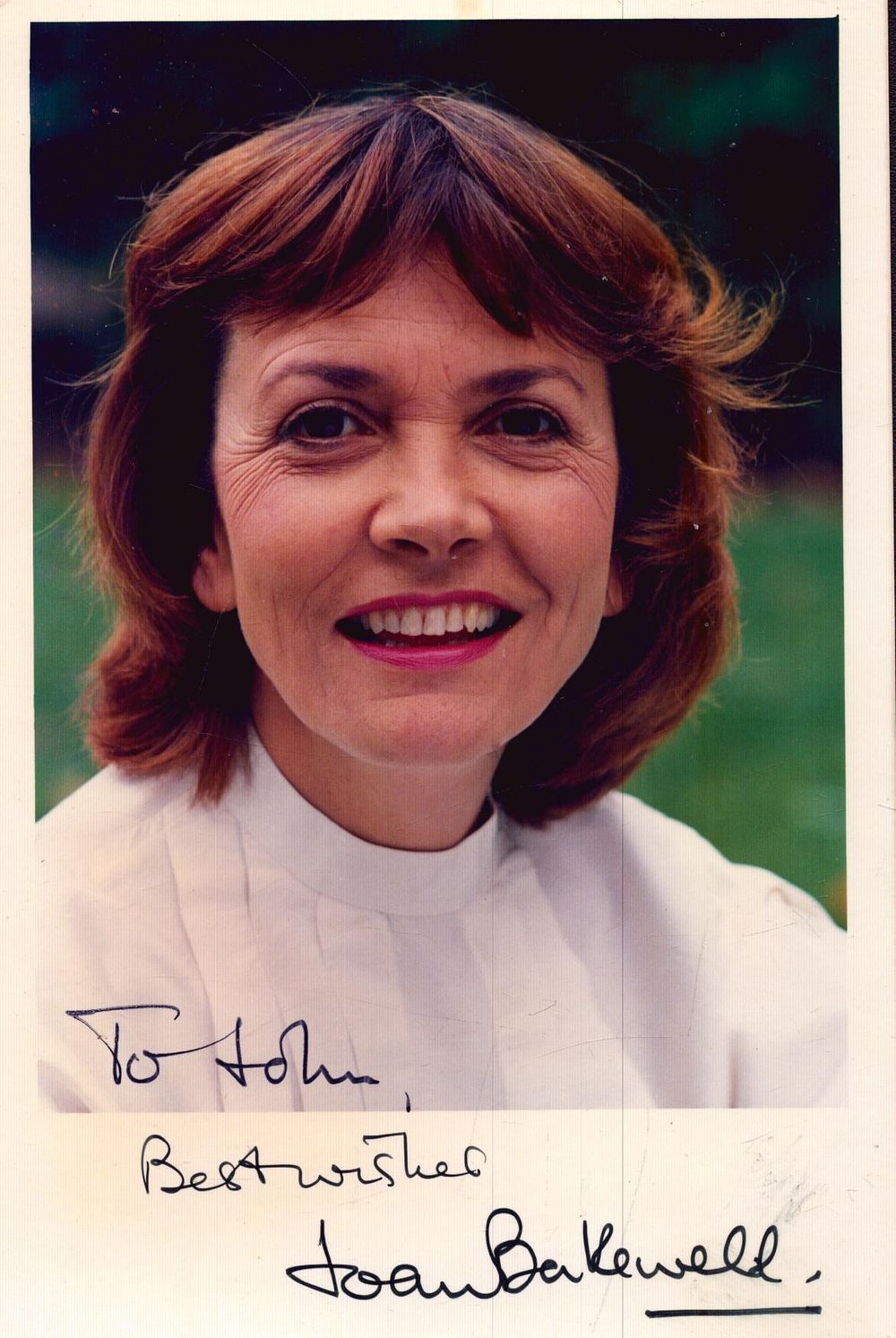 Lot 277: Joan Bakewell signed 6x4inch colour photo. Dedicated. Good...