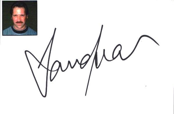 Lot 279: David Seaman MBA signed white card. Good condition....