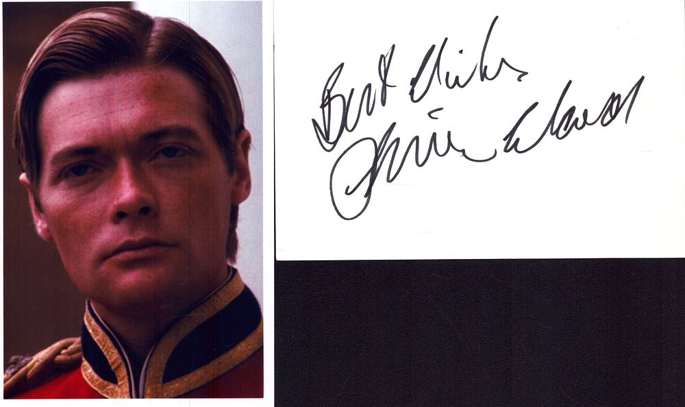 Lot 293: Simon Ward signed 6x4inch white card with unsigned...