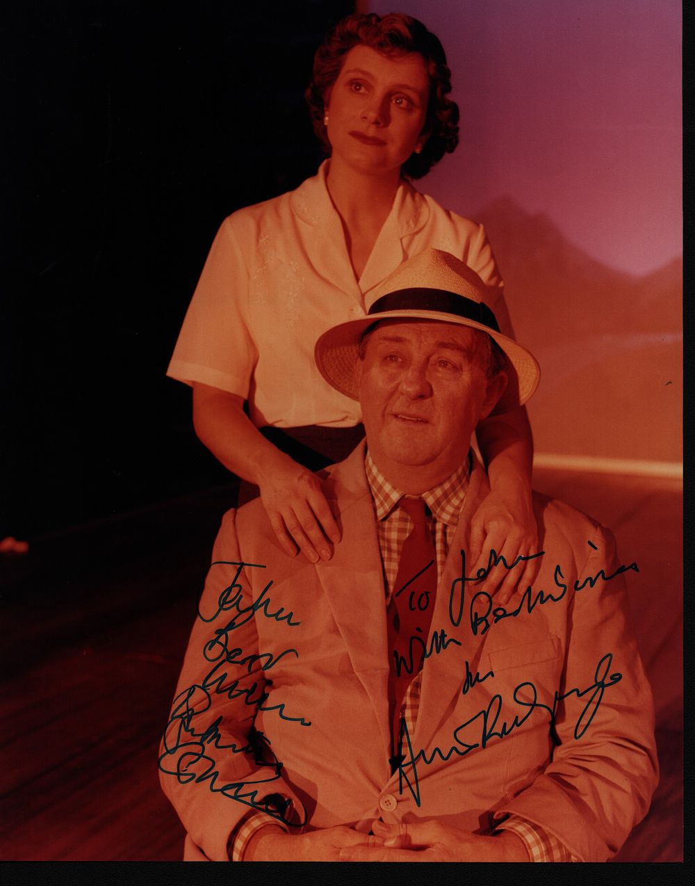 Lot 316: Anton Rodgers and Elizabeth Garvie signed 10x8inch colour...