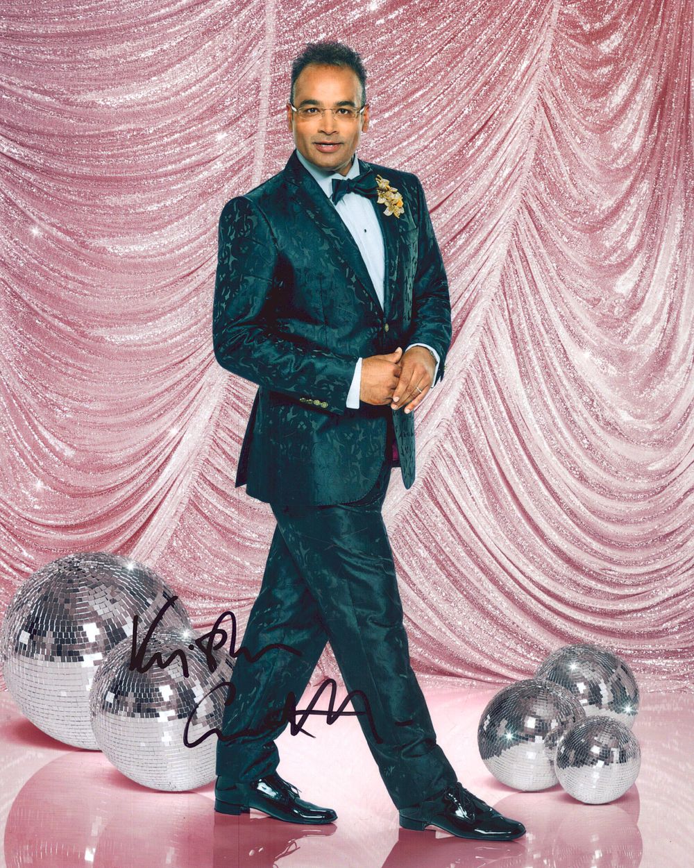 Lot 533: Krishnan Guru Murphy signed 10x8inch colour Strictly Come...