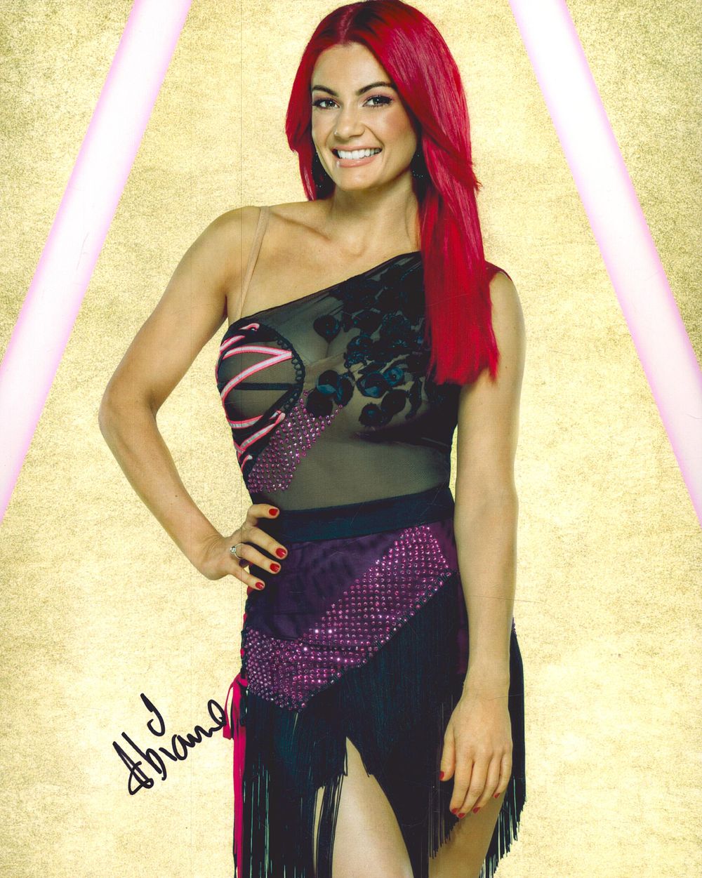 Lot 540: Dianne Buswell signed 10x8inch colour Strictly come dancing...