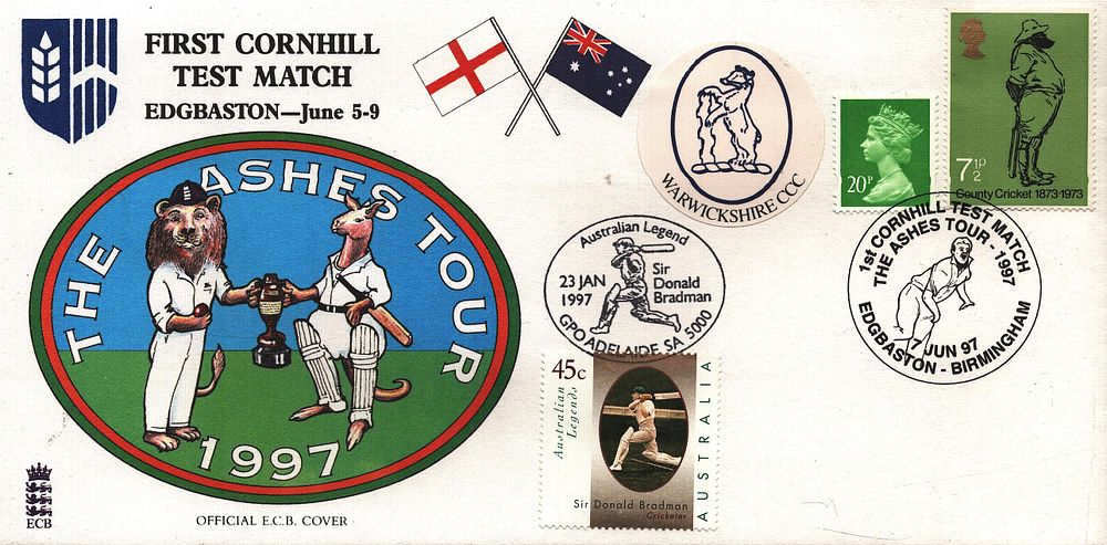 Lot 569: Cricket First Cornhill Test Match Edgbaston June 5-9...