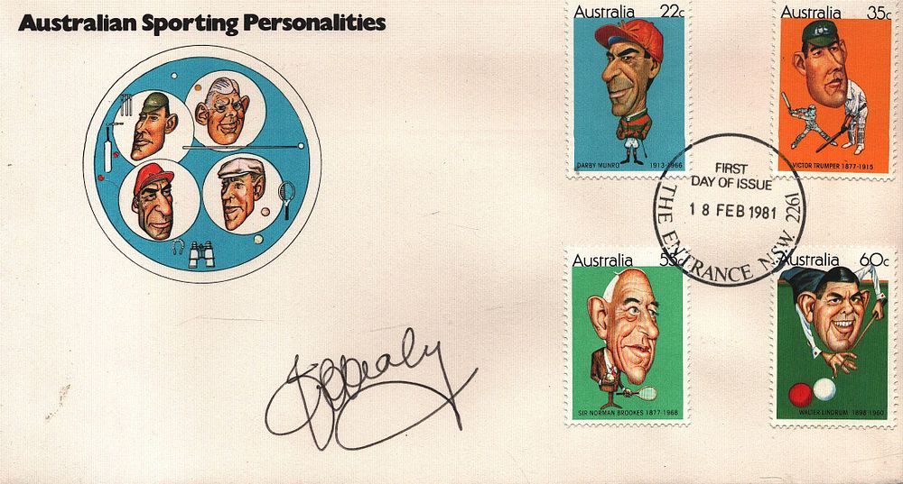 Lot 579: Cricket Ian Healy signed Australian personalities FDC PM...