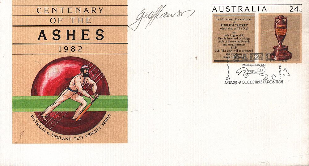 Lot 584: Cricket Geoff Lawson signed Centenary of the Ashes...