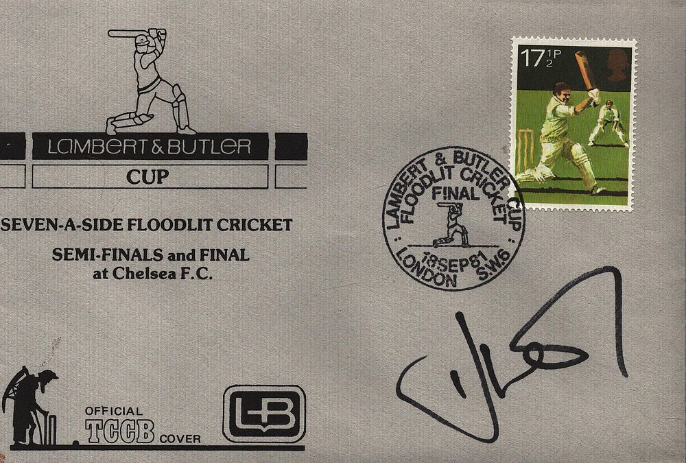 Lot 585: Cricket Ian Ward signed Lambert and Butler Cup...