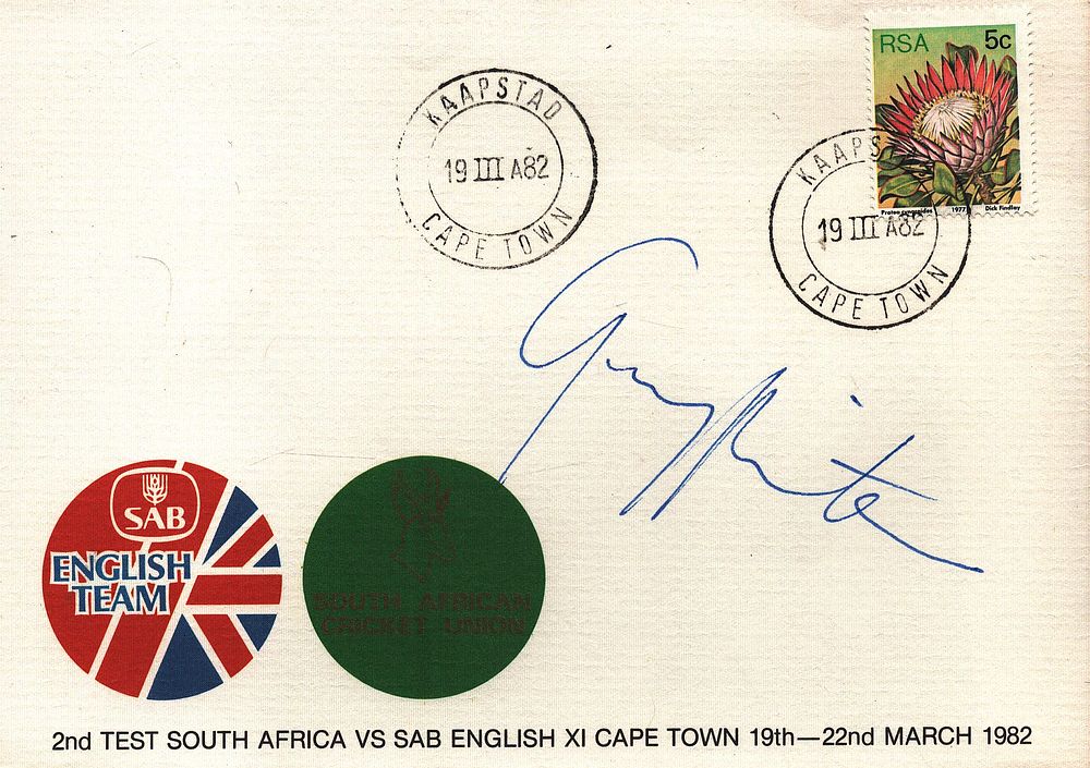 Lot 586: Cricket Gary Kirsten signed 2nd Test South Africa...