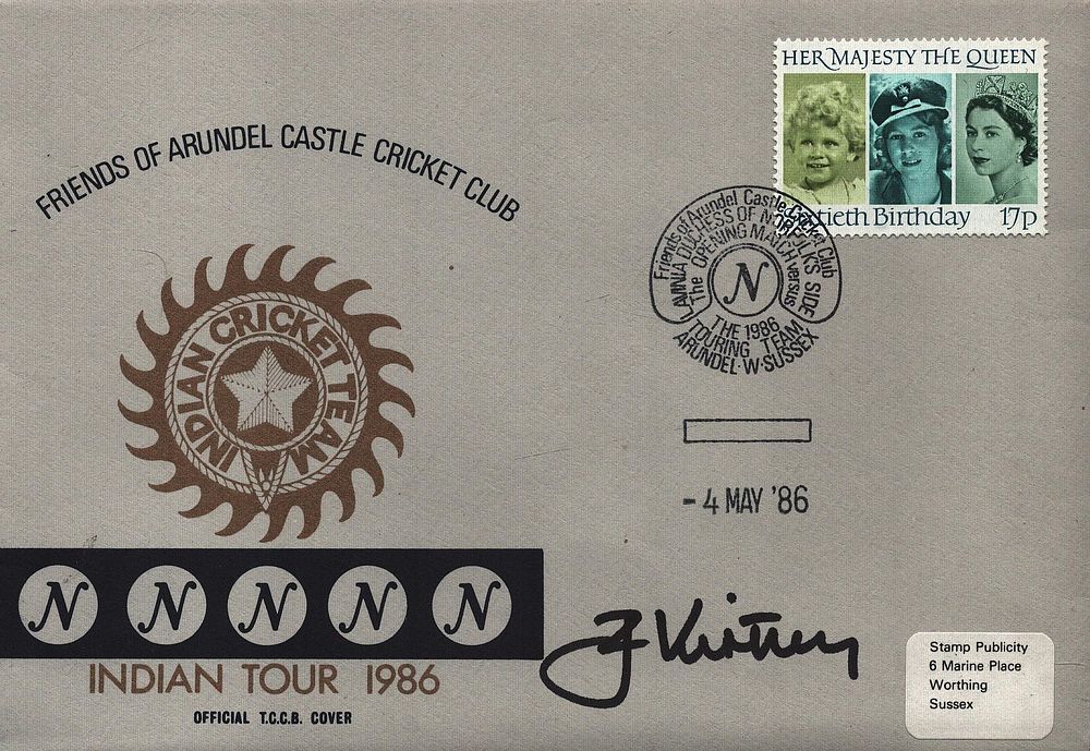 Lot 592: Cricket James Kirtley signed Friends of Arundel Castle...