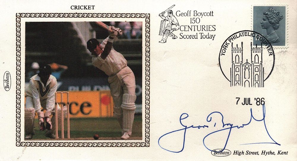 Lot 593: Cricket Geoffrey Boycott signed Geoff Boycott 150 Centuries...