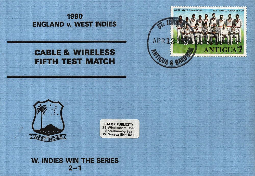 Lot 606: Cricket Cable and Wireless Fifth Test Match 1990...