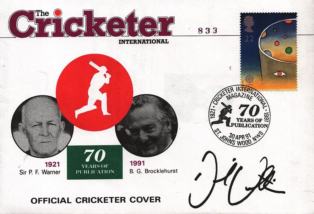 Lot 615: Cricket Daniel Vettori signed The Cricketer International 70...