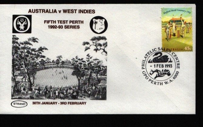 Lot 626: Cricket Australia v West Indies Fifth Test Perth...