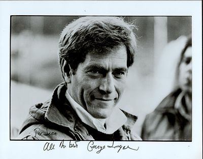 George Segal signed 10x8inch black and white photo. Dedicated. Good condition. All with a 