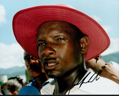 Richie Richardson signed 10x8inch colour photo pictured while captain of the West Indies. Good 