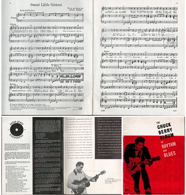 Chuck Berry vintage Rhythm and Blues music score booklet. Good condition. All with a 