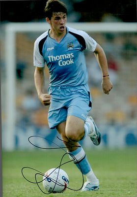 Joey Barton signed 12x8inch colour photo pictured in action for Manchester City. Good 