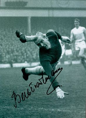 Bert Trautmann signed 12x8inch black and white photo. Good condition. All with a Certificate of 