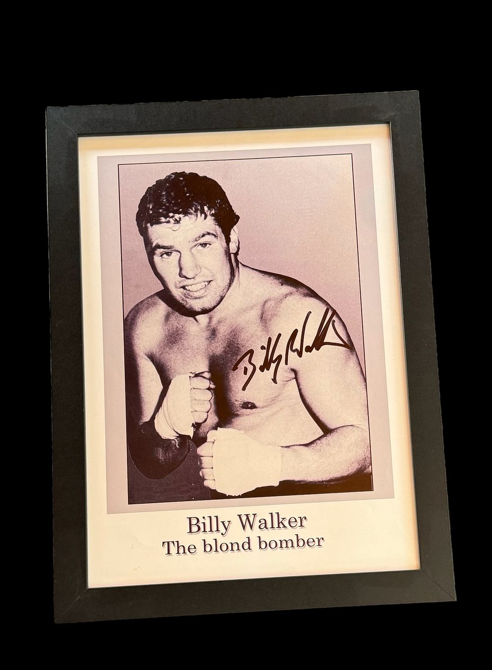 Lot 151: Billy Walker signed 13x10 inch overall framed and...