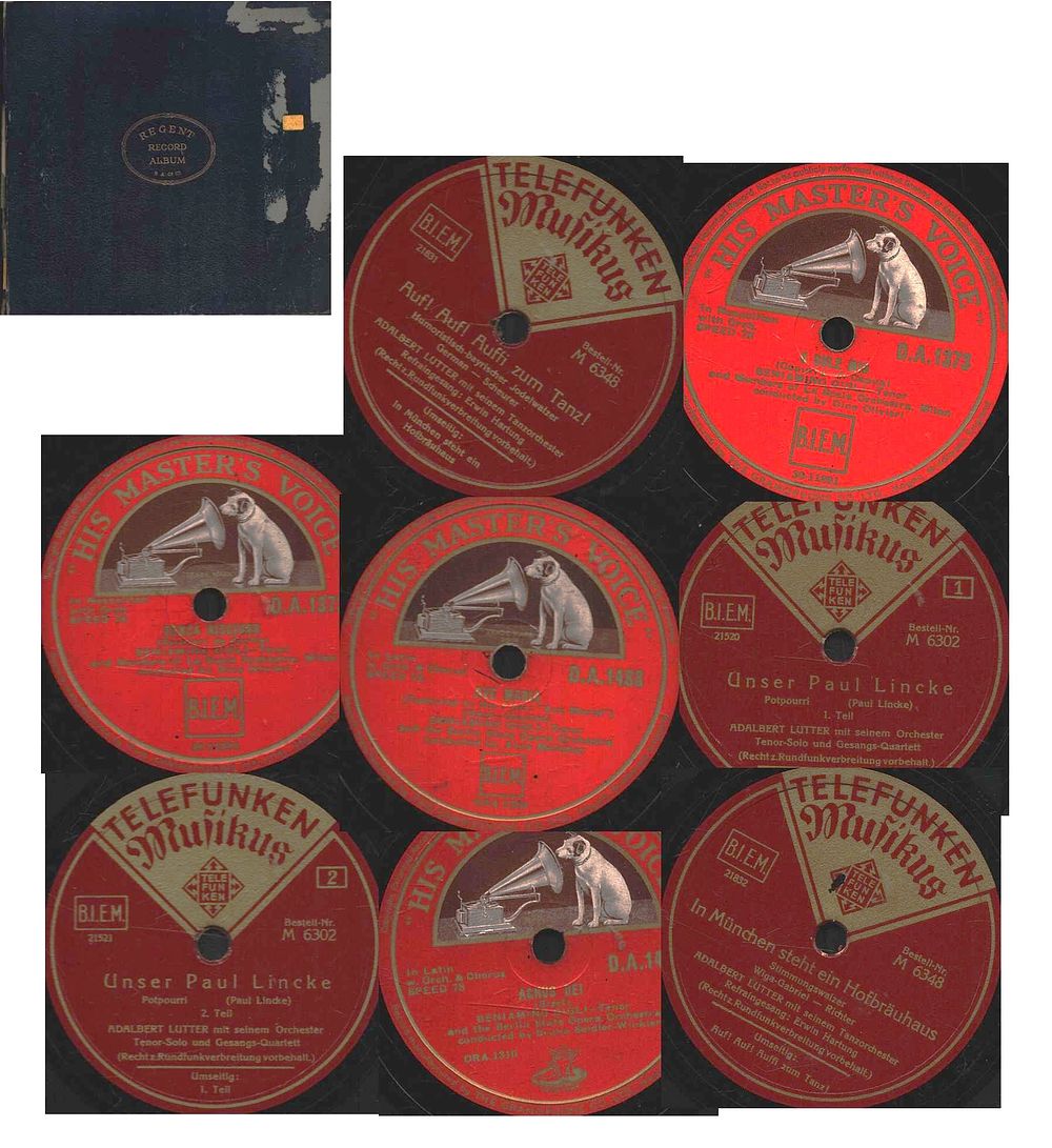 Lot 162: Vintage Record collection in blue folder, My Heart...