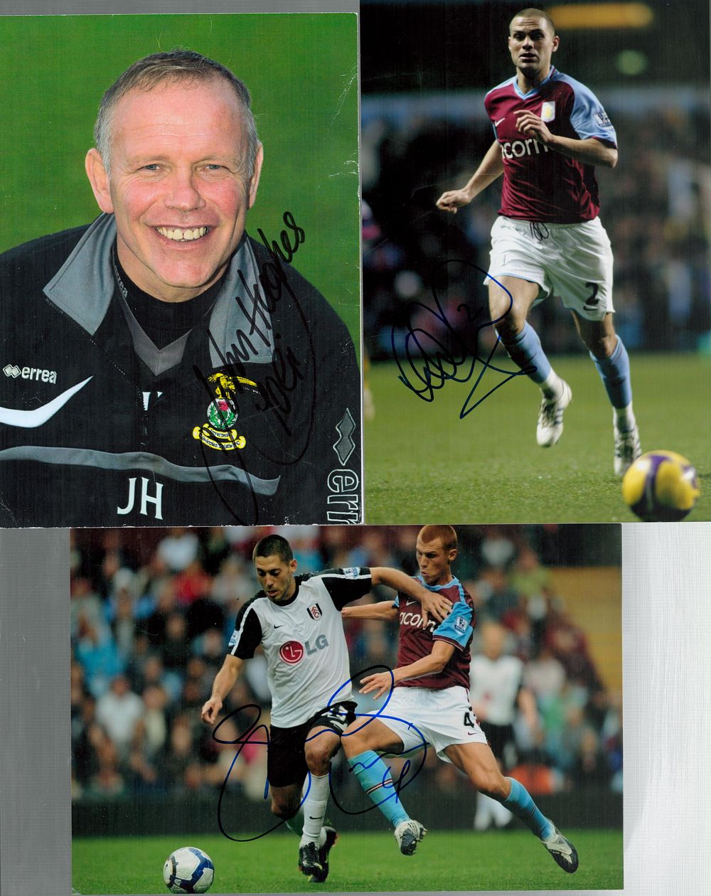 Lot 186: Football Collection 3 x Colour Photos. Luke Young,...