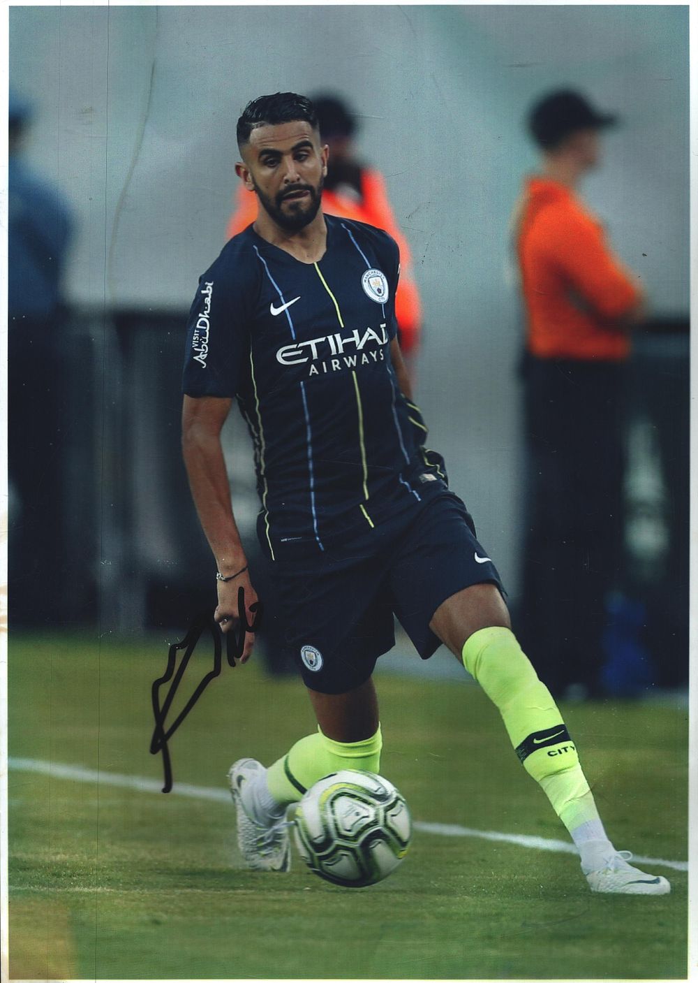 Lot 190: Riyad Mahrez signed 12x8 inch colour photo. Algerian...