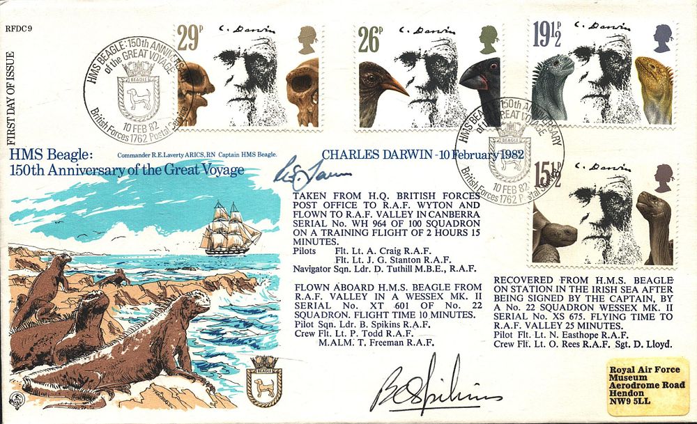 Lot 194: Pilot sqn. Ldr B. Spikins plus 1 other...