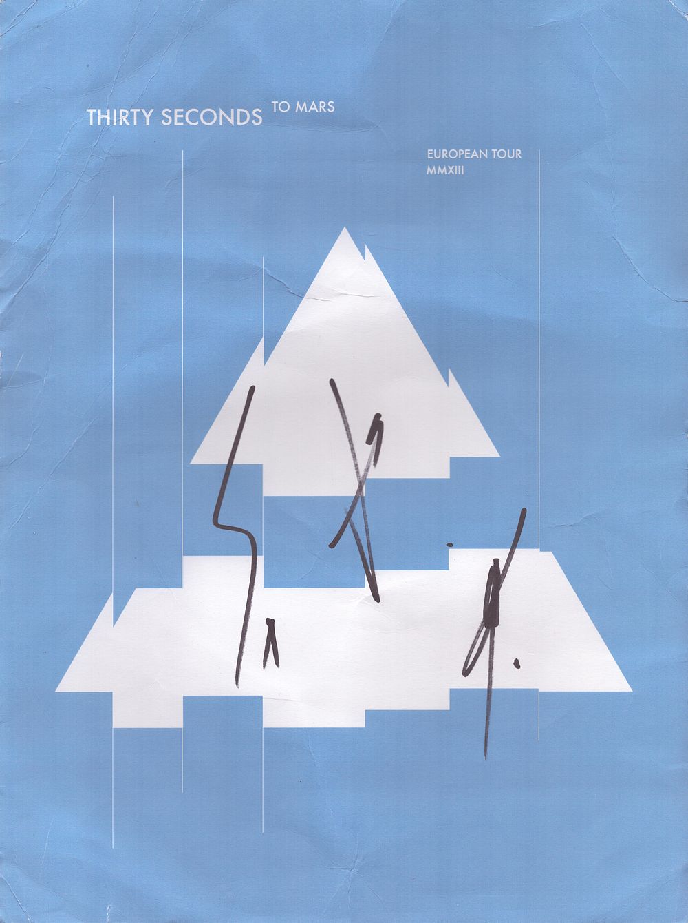 Lot 198: Jared Leto, Shannon Leto and Tomo Miličević signed...