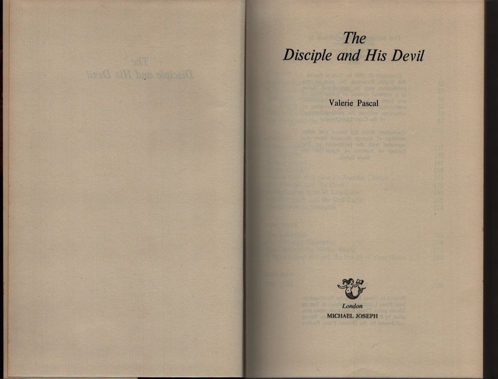 Lot 248: Valerie Pascal 'The Disciple and His Devil' a...