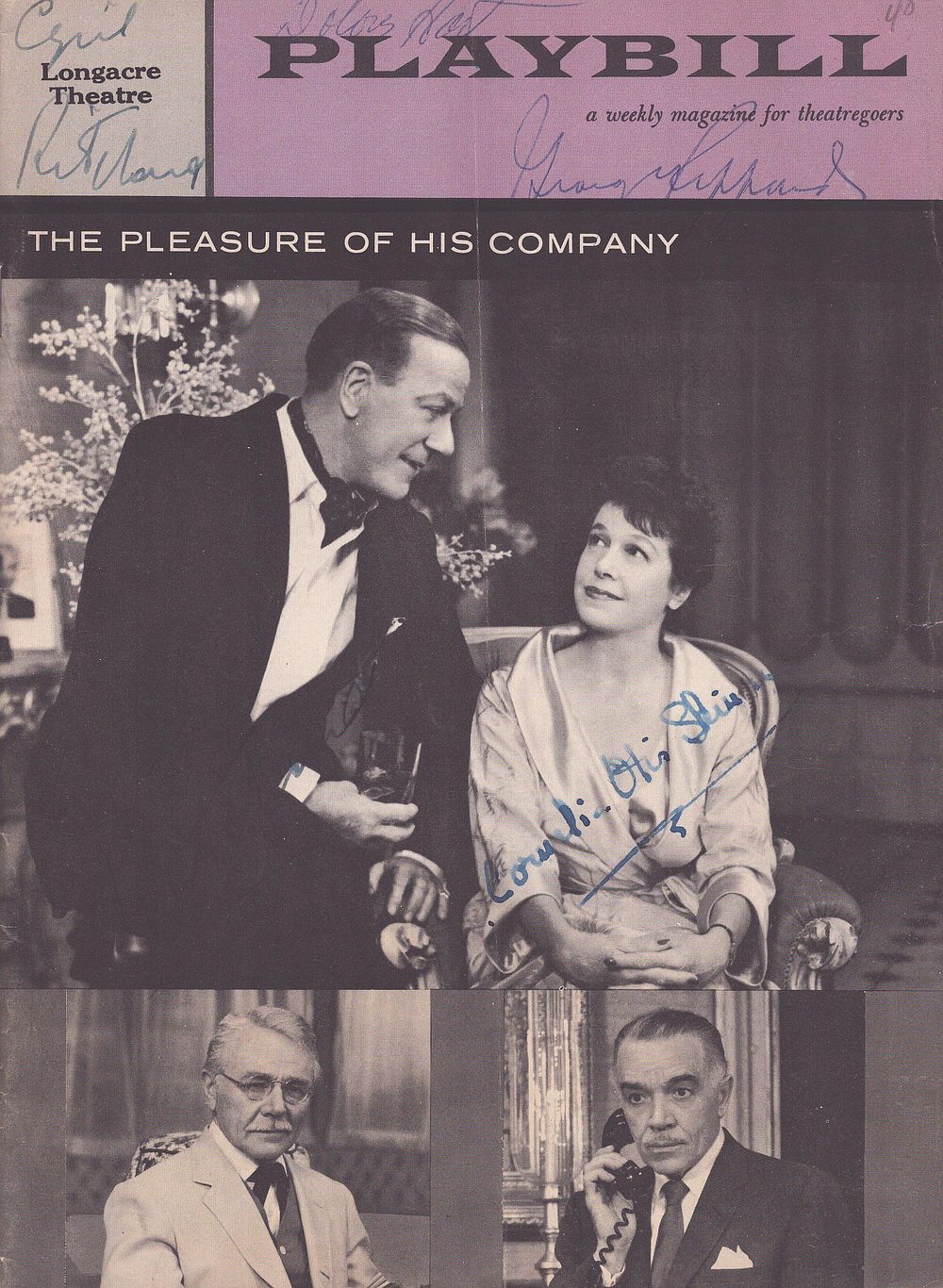 Lot 268: Cyril Ritchard, Cornelia Otis Skinner, Charlie Ruggles and...