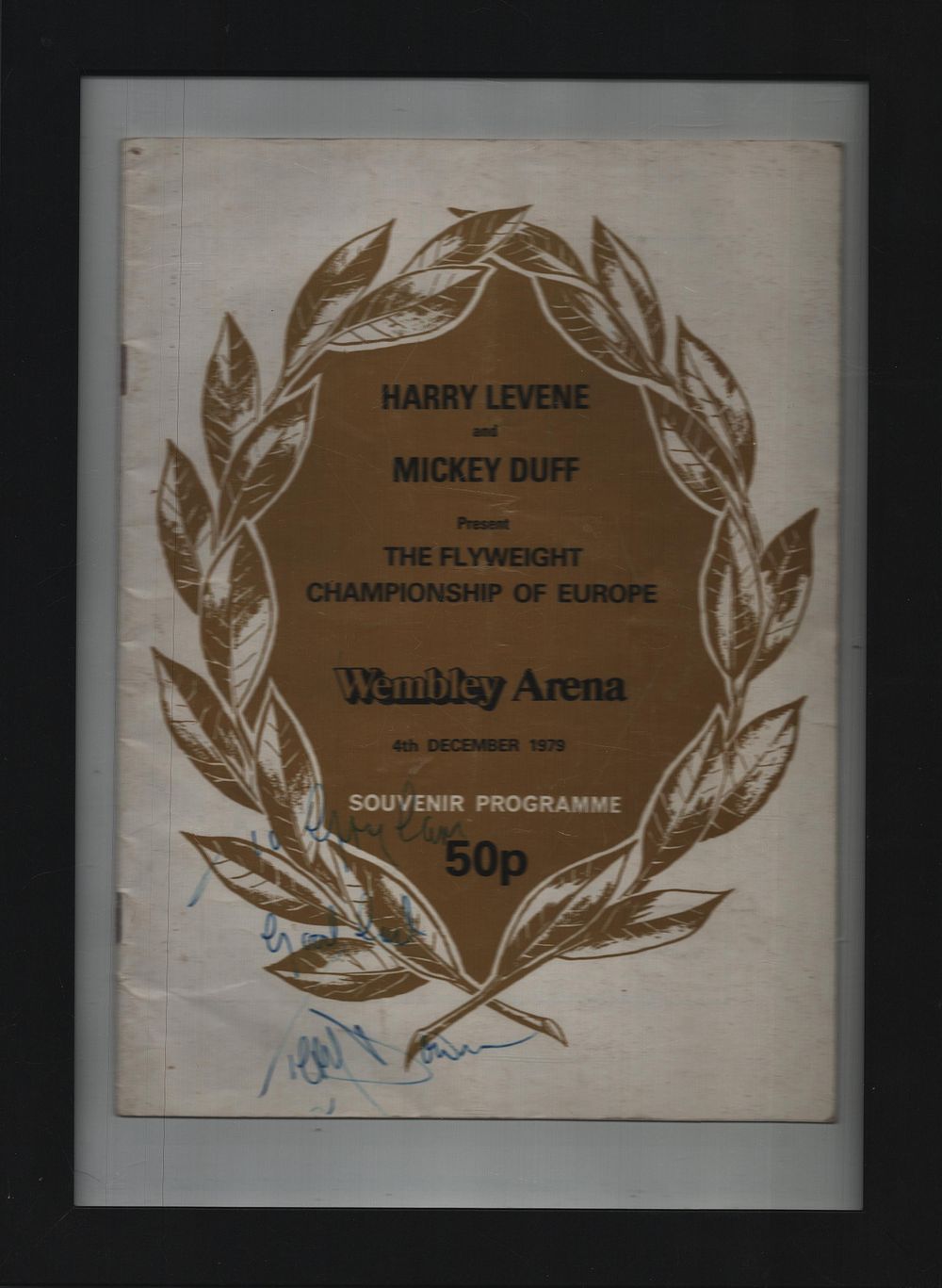 Lot 279: Terry Downs signed 13x10 inch framed and mounted...