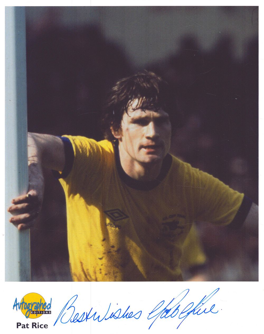 Lot 297: Football. Pat Rice Signed 10x8 colour Autographed Editions...
