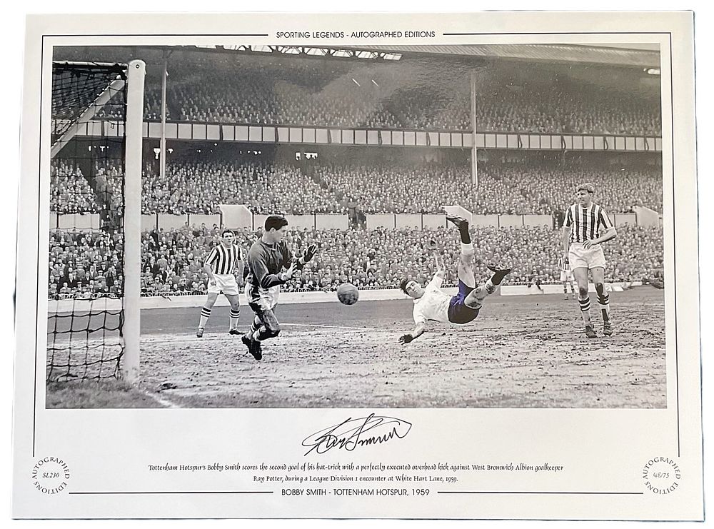 Lot 310: Bobby Smith 16x12 signed colourised photo Autographed Editions,...